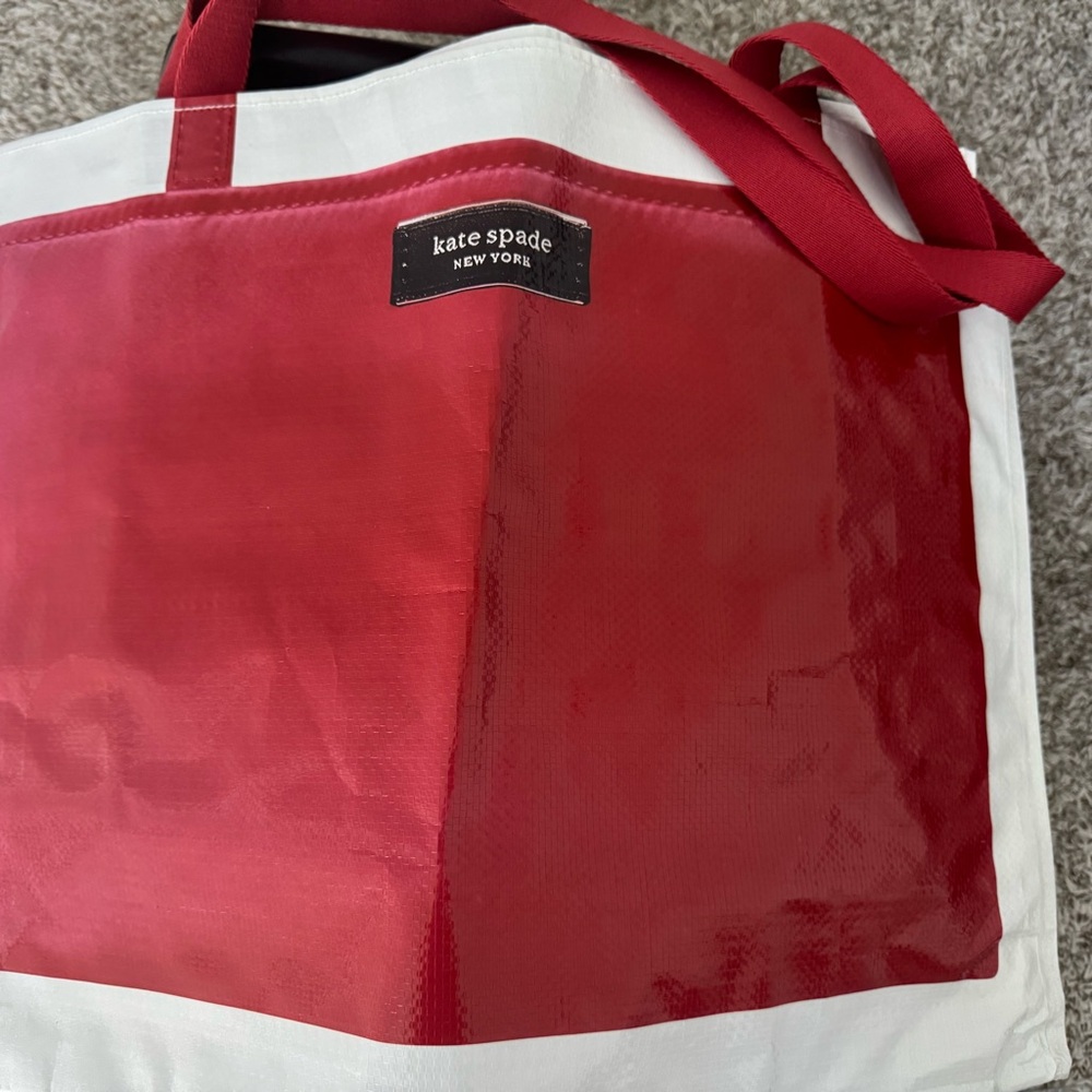 Kate Spade Pink and White Textured Bag